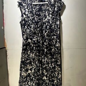 H&M Monochrome Floral Dress